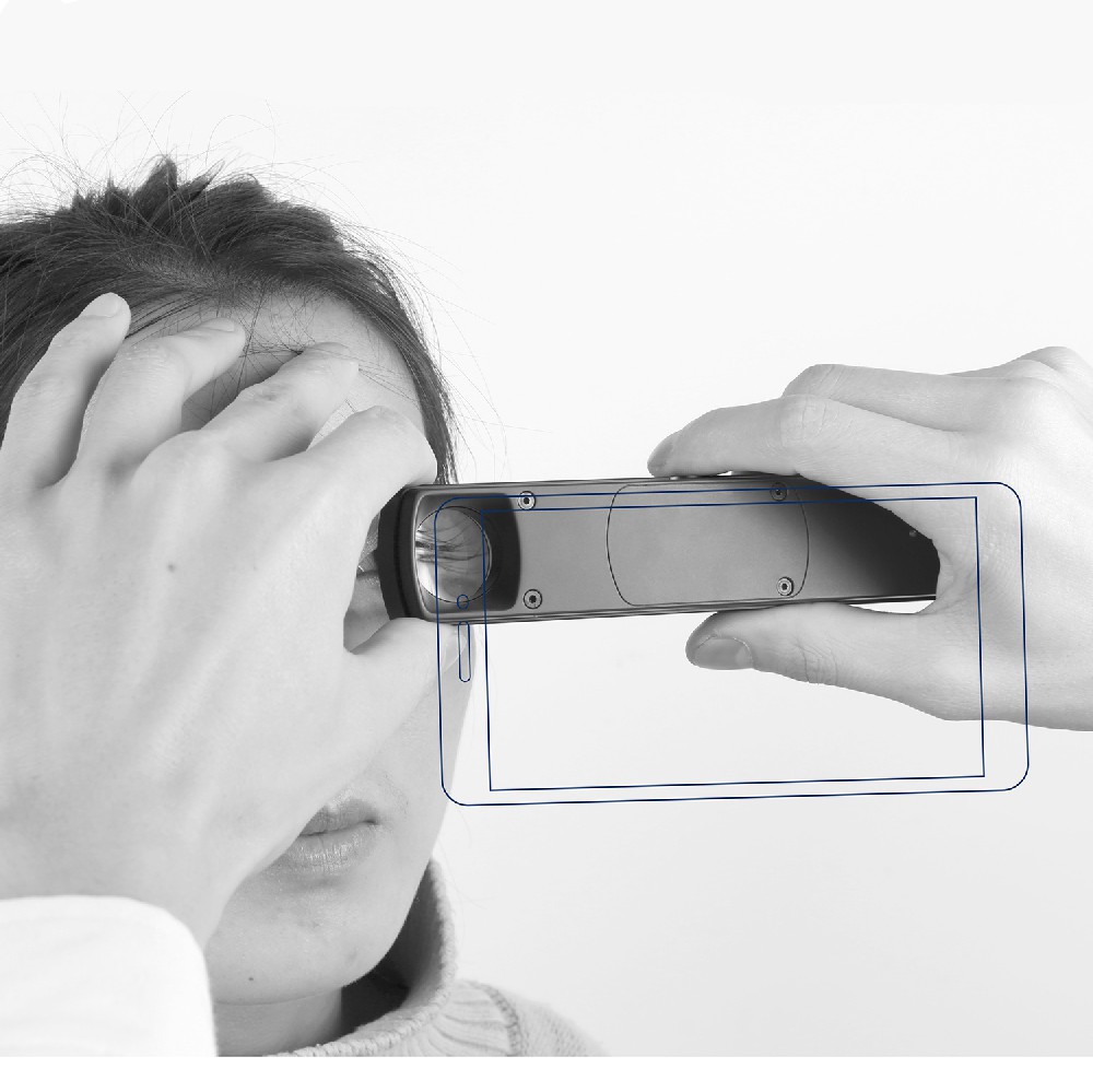 Hand-held digital slim slit lamp SL150