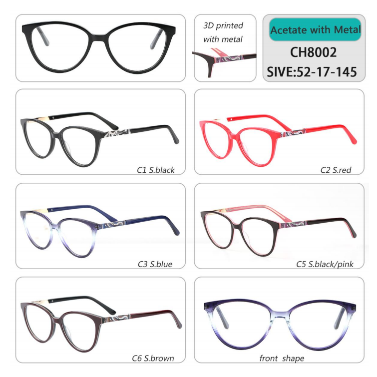acetate with metal temple CH series-oct 2024