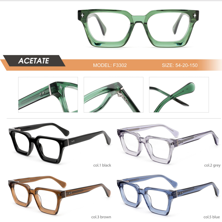 High end acetate frame F33series-oct 2024