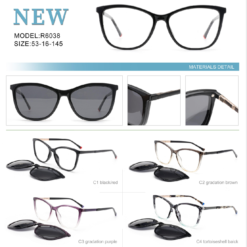 R6029-6094 women tr90 clip on