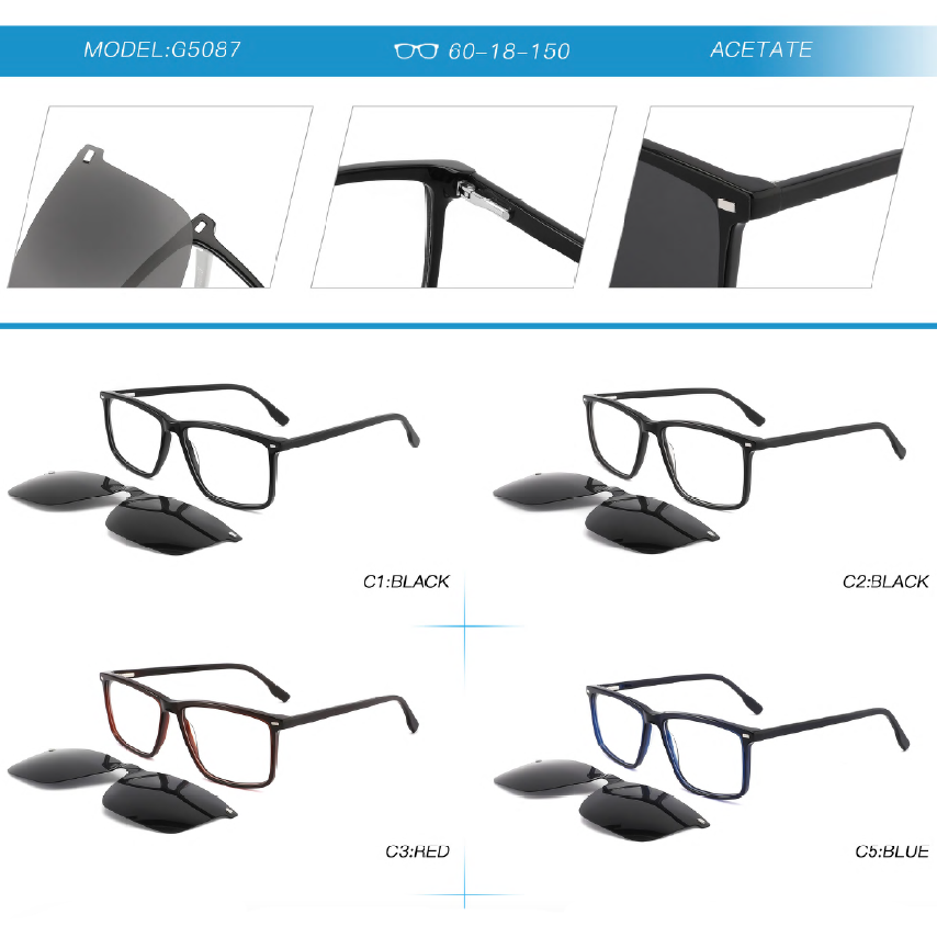 acetate clip on 2  G5087 feb 37 models