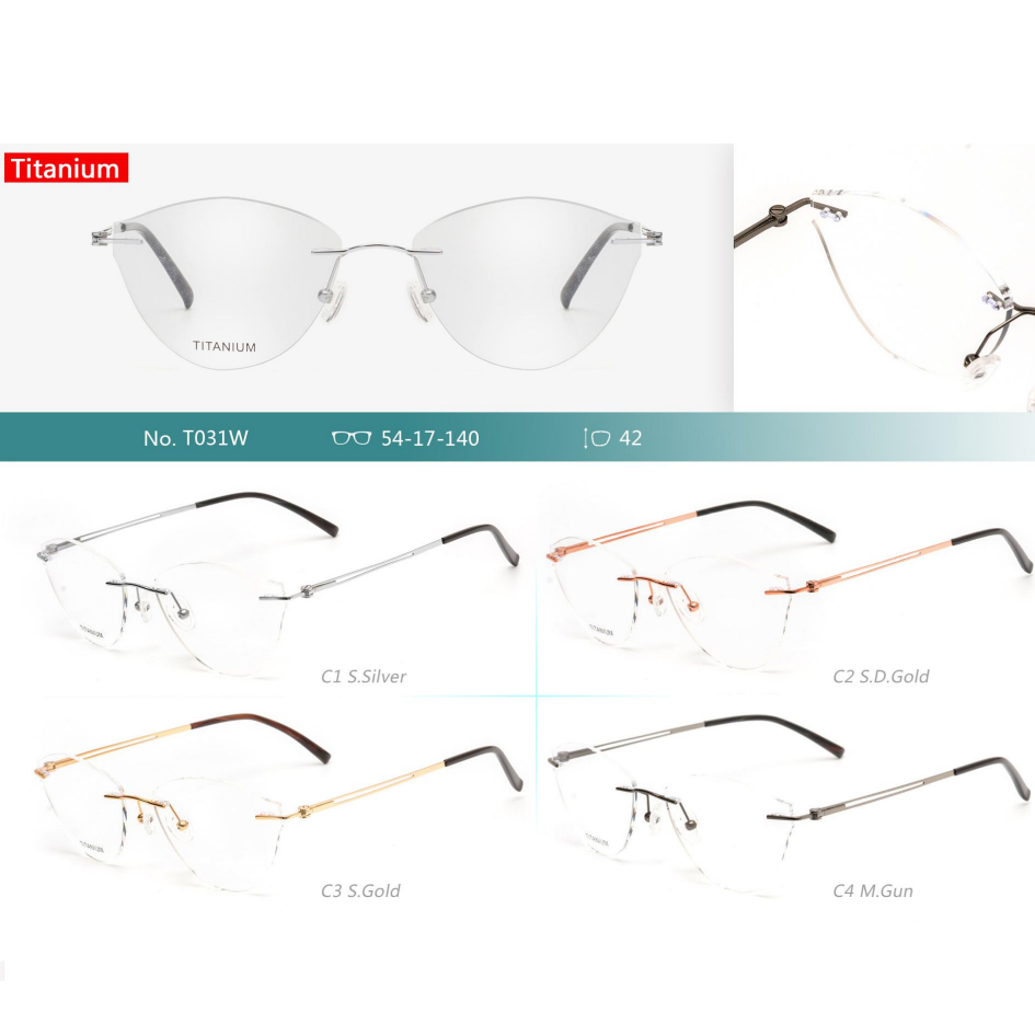 High level titanium aluminum optical frames 90 models