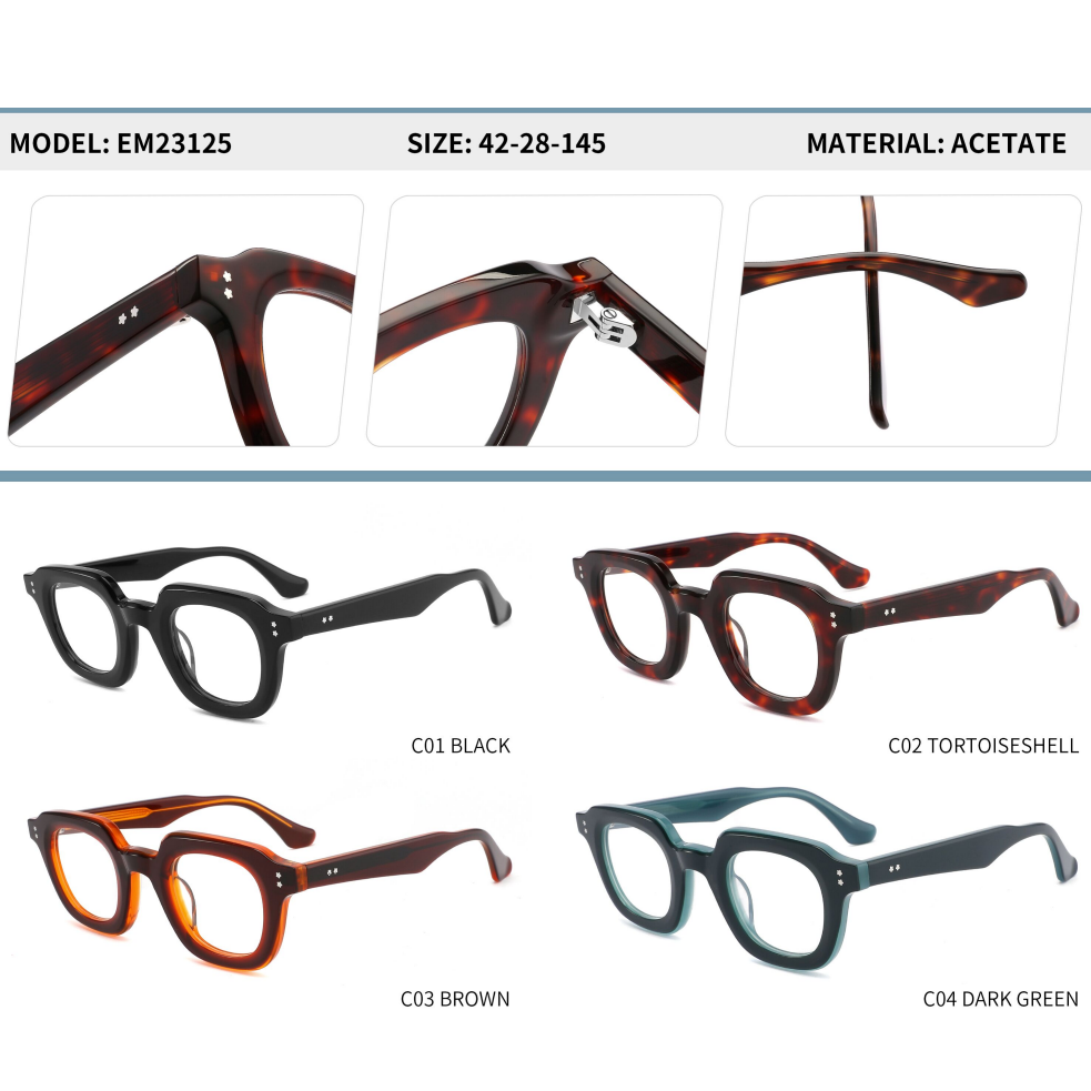 High end euro style acetate frame -4